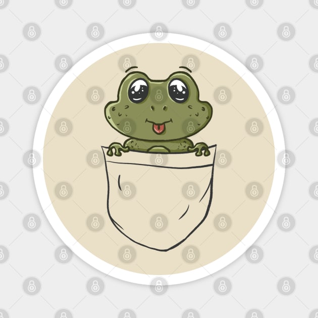 Frog in your pocket Magnet by Xatutik-Art